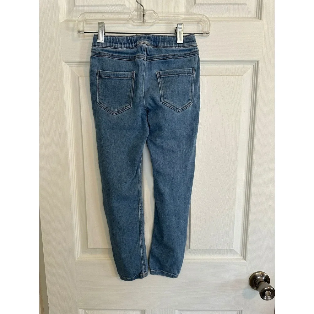 Carters Girls‎ Blue Denim Jeggings Stretch Pull On Pants Slim Fit Size 7